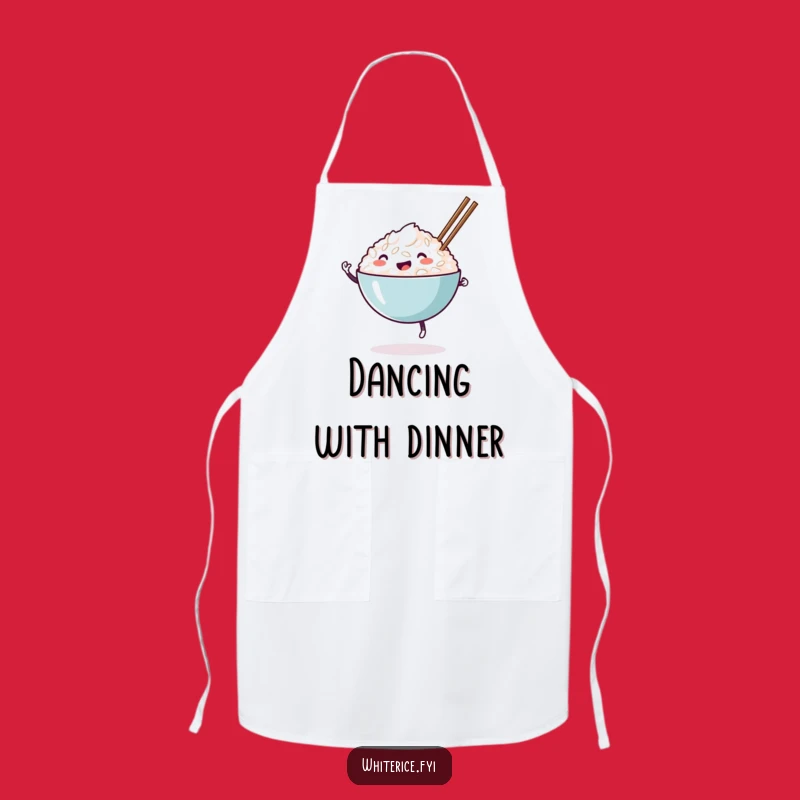 Funny Happy Rice Bowl Apron: Cook with Fun and Flair