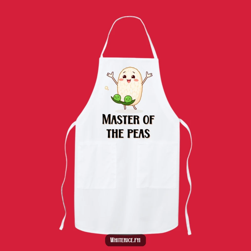Funny Rice Grain Juggling Apron: Cook with Playful, Humorous Style
