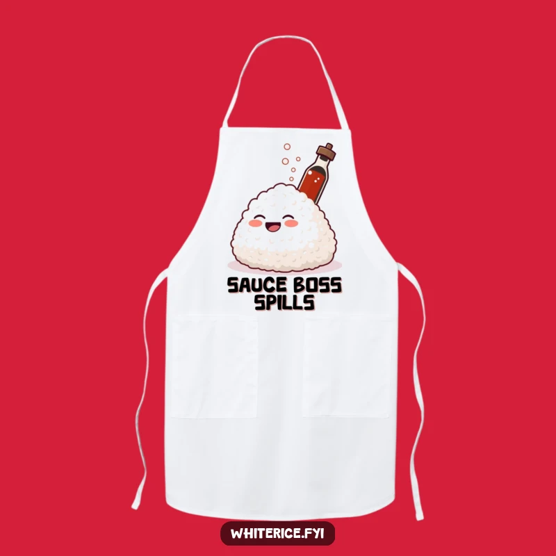 Funny Spraying Rice Apron: Cook with Giggles and Soy Sauce Style