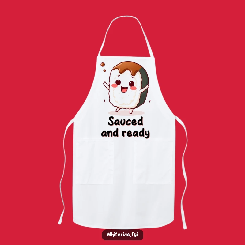 Funny Sushi Roll Dance Apron: Kitchen Kawaii Fun, Perfect Chef Gift