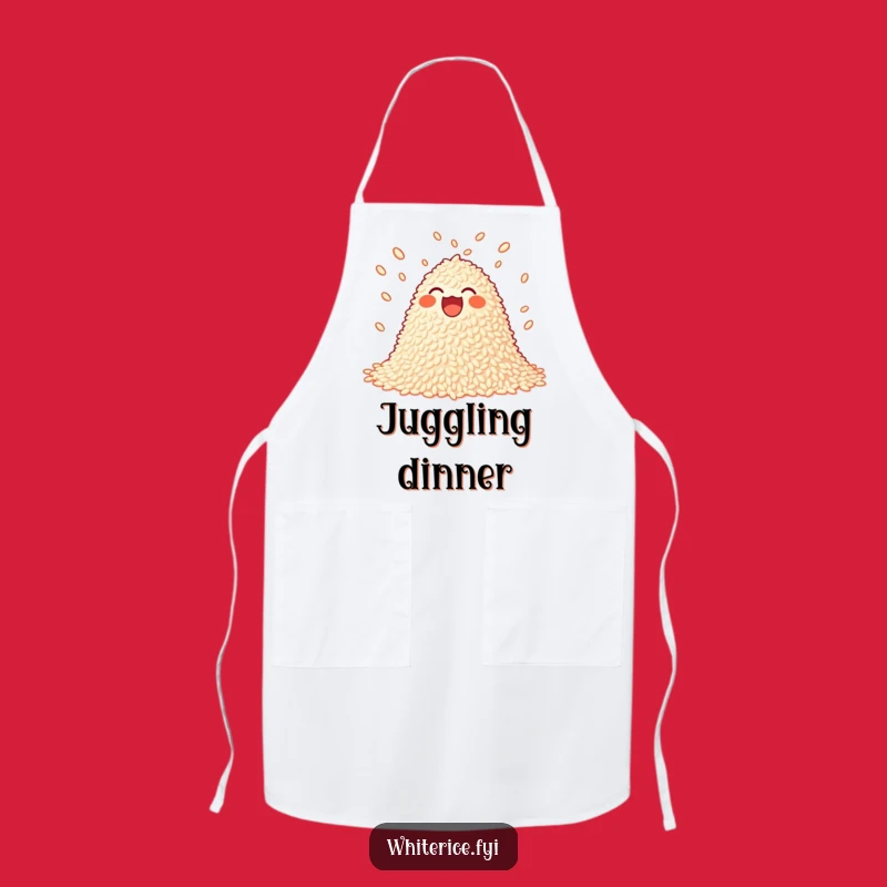 Funny Juggling Rice Apron: Cook with Playful Energy