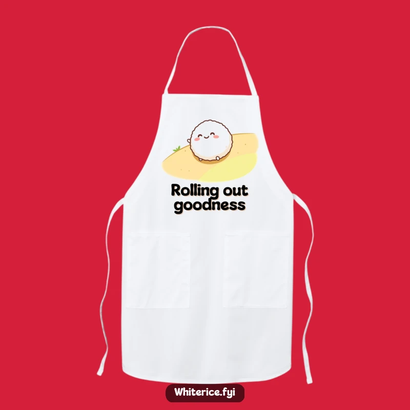 Funny Rice Ball Apron: Durable Cartoon Character, Perfect for Kitchen Fun and Funny Gifts