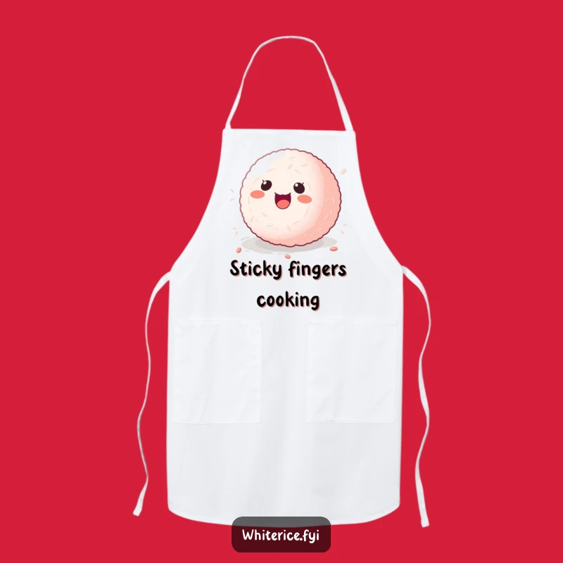 Funny Sticky Rice Ball Apron: Kitchen Kawaii Fun, Perfect Chef Gift