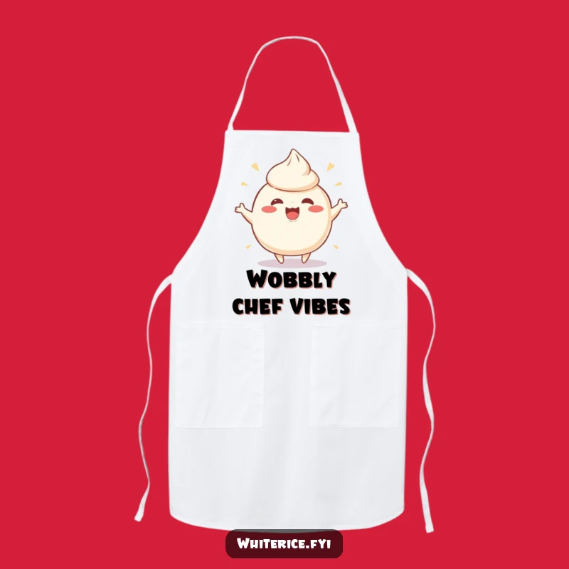 Funny Wobbly Rice Pudding Apron - Kitchen Wobble Perfect Funny Gift
