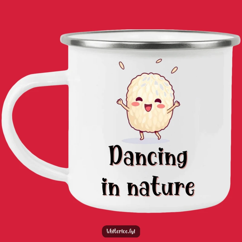 Funny Victory Rice Camping Mug: Sip Your Success Outdoors