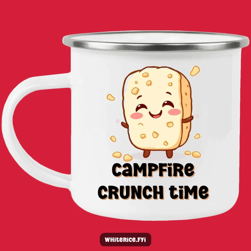 Funny Rice Cracker Camping Mug - Outdoor Crunch Perfect Funny Gift