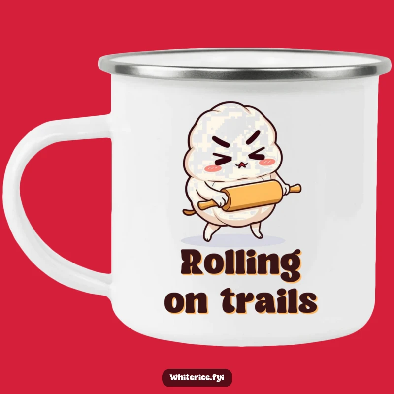 Funny Rice Dumpling Camping Mug: Your Determined Outdoor Companion!