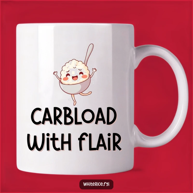 Funny Pirouetting Rice Spoon Mug - A Graceful and Whimsical Funny Gift Idea