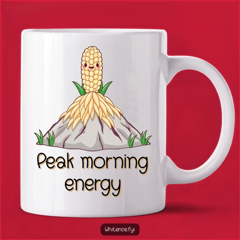Funny Rice Grain Mug: Proud Peak Achievement, Perfect Gift!