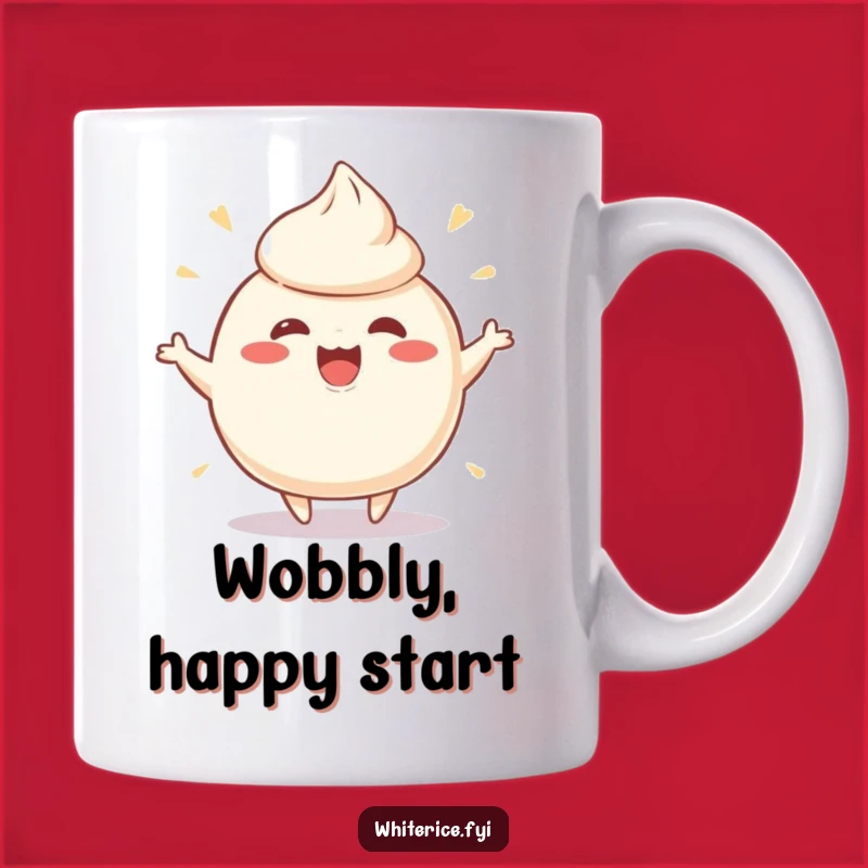 Funny Wobbly Rice Pudding Mug - Ecstatic Wobble Perfect Funny Gift