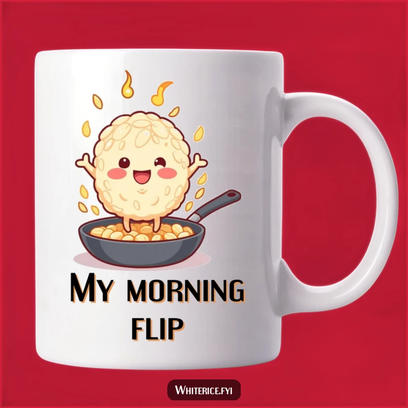 Funny Rice Grain Flipping Pan Mug: A Hilarious Culinary Adventure Gift