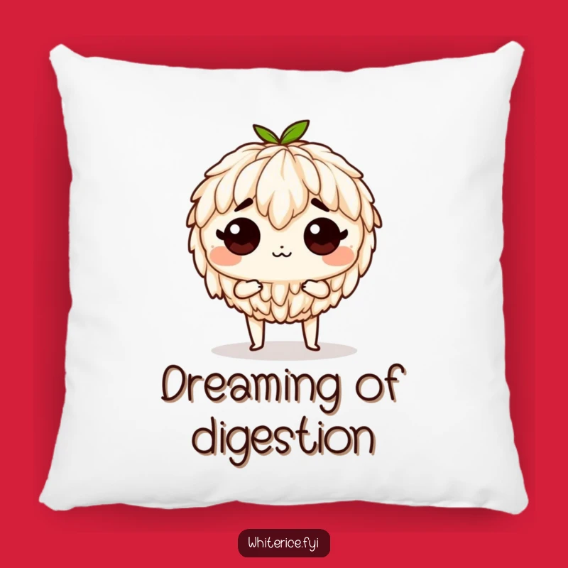 Funny Determined Rice Pillow - Cozy Comfort, Hilarious Accent