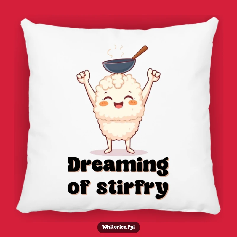 Funny Rice Chef Pillow - Cozy Wok Holding Cushion, Adorable Funny Gift