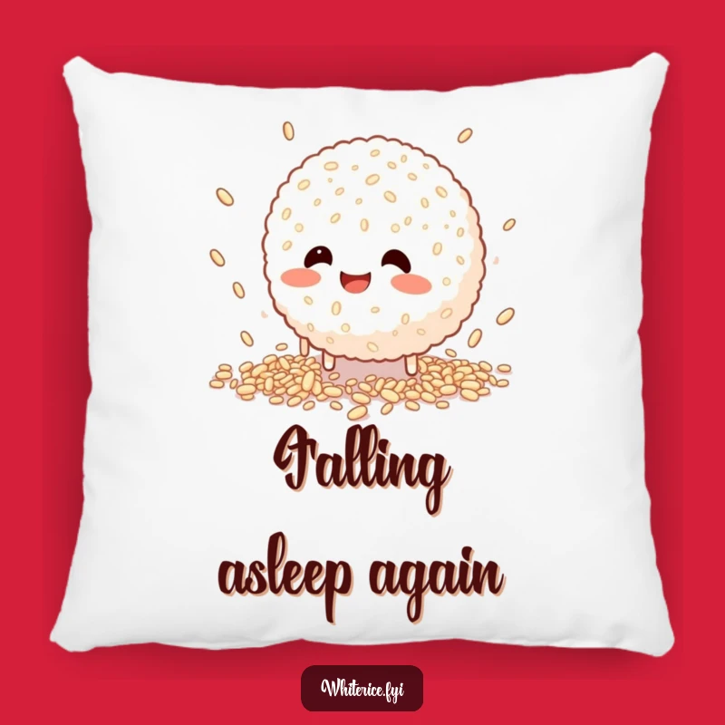 Funny Rice Ball Pillow: Cuddle Up With This Clumsy Friend!