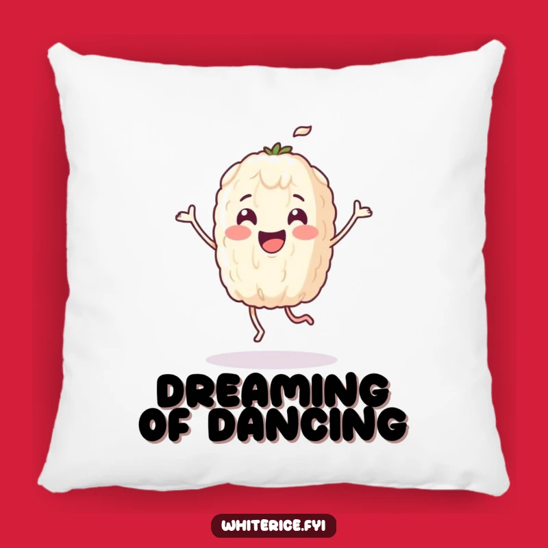 Funny Dancing Rice Grain Pillow: Cozy Joyful Character Decor, Fun Gift!