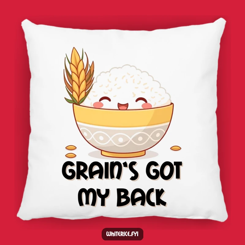Funny Rice Bowl Pillow, Soft & Hilarious Decorative Cushion Gift
