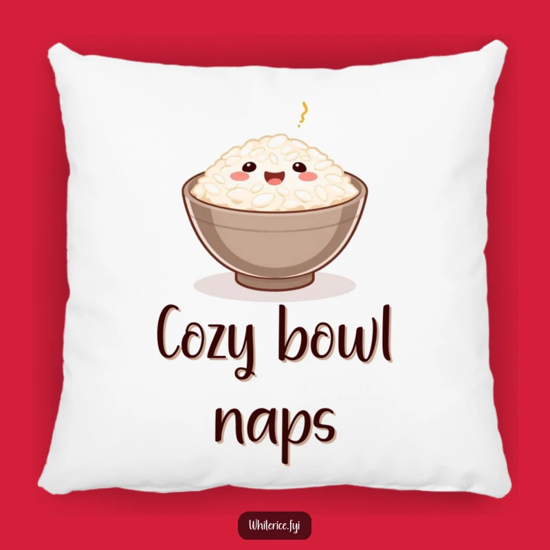 Funny Rice Grain Pillow: Cozy Comfort Food Vibes, Perfect Gift!