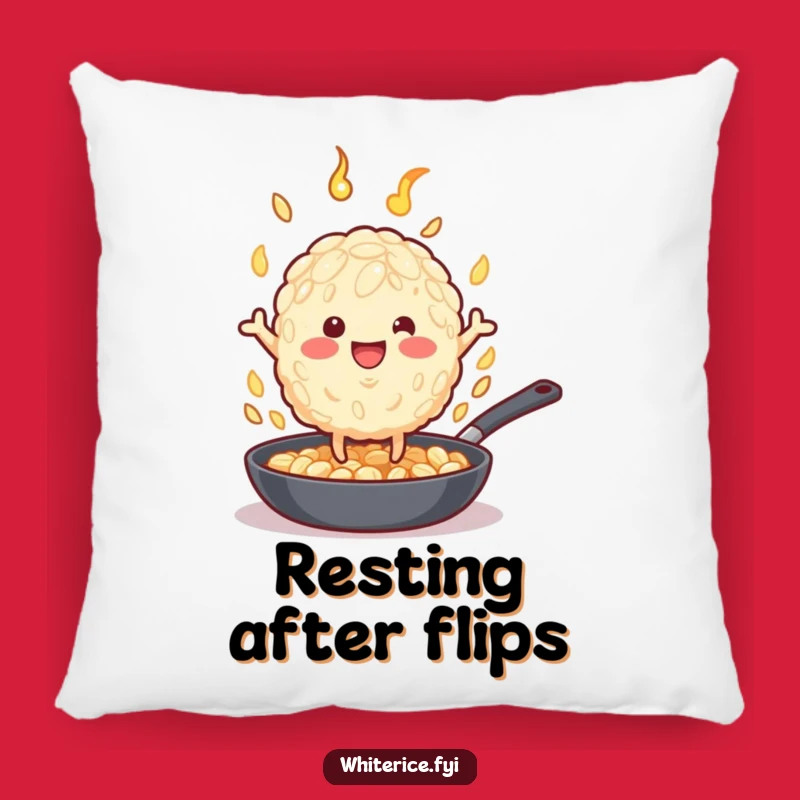 Funny Rice Grain Pillow: Cute and Hilarious Chef Character Comfort