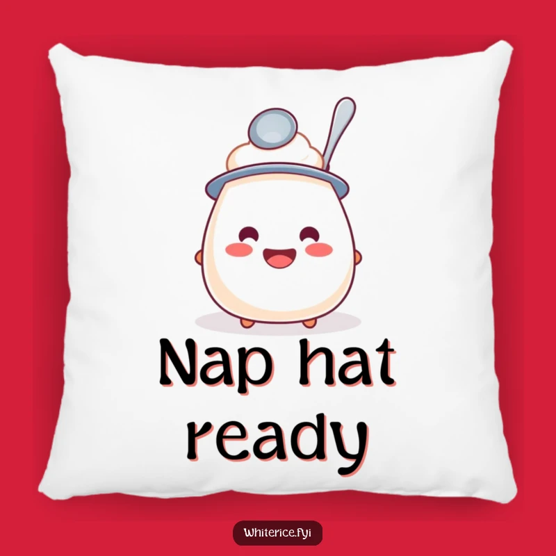 Funny Rice Pudding Spoon Hat Pillow: Cozy Comfort, Adorable Funny Gift