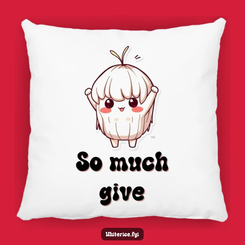 Funny Sticky Rice Stretch Pillow: Determined Kawaii Comfort, Perfect Gift