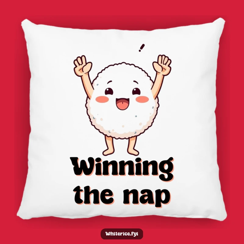 Funny Triumphant Rice Pillow - The Ultimate Comfy Victory Cushion!
