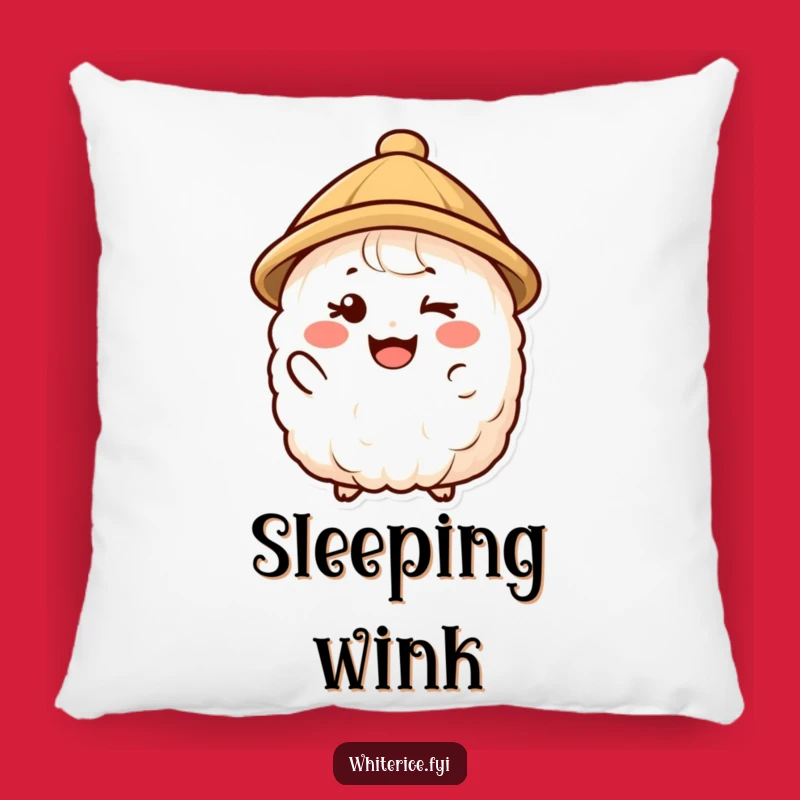 Funny Winking Rice Pillow - Cozy Comfort with a Playful Twist!