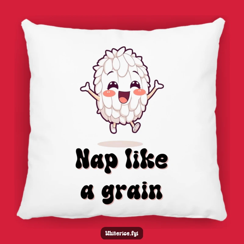 Funny Leaping Rice Pillow: Comfy & Hilarious Cartoon Character Decor!