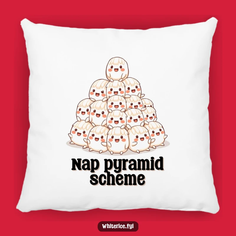 Funny Rice Pyramid Pillow: Cuddle Up With This Cheerful Heap!