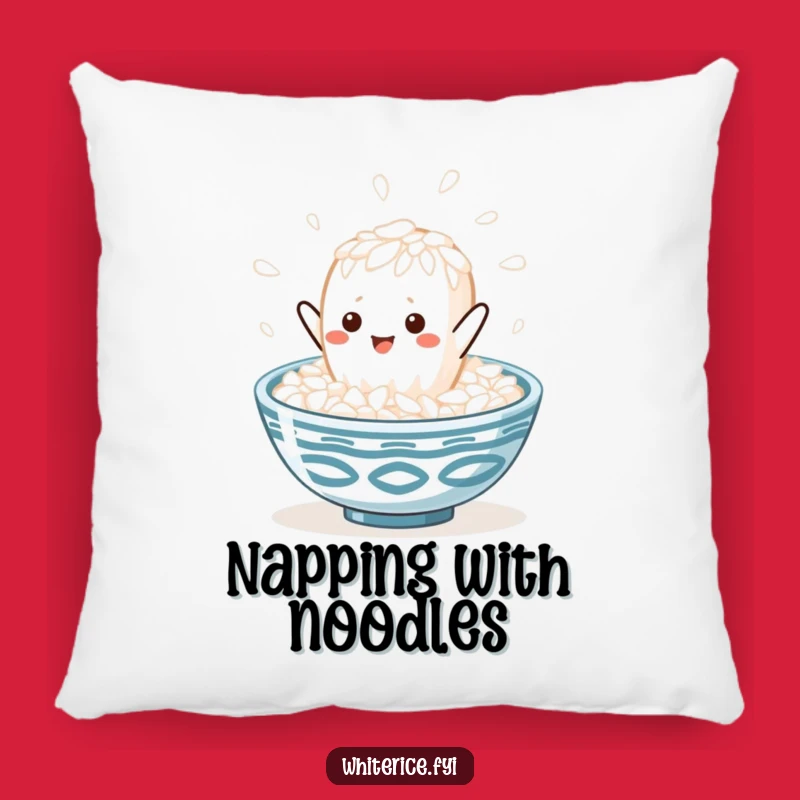 Cozy Kawaii Rice Leap Pillow: Happy Grain Character Cushion Funny Gift