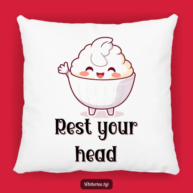 Funny Welcoming Rice Bowl Pillow: Comfy & Hilarious Host Decor!