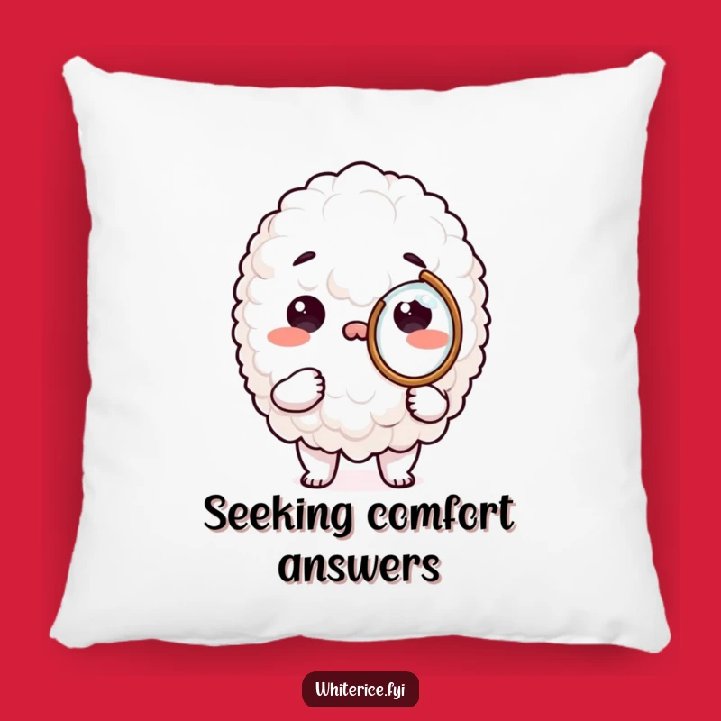 Funny Rice Magnifying Pillow: Snuggle Up with This Comfy Funny Gift!