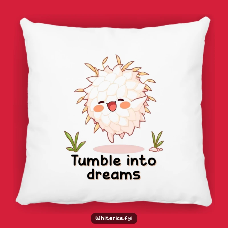 Cozy Rice Grain Somersault Pillow: Active Character Cushion Funny Gift