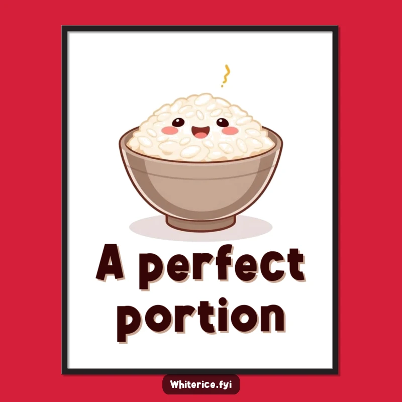 Funny Rice Grain Digital Art: Comfort Food Art, Instant Gift!