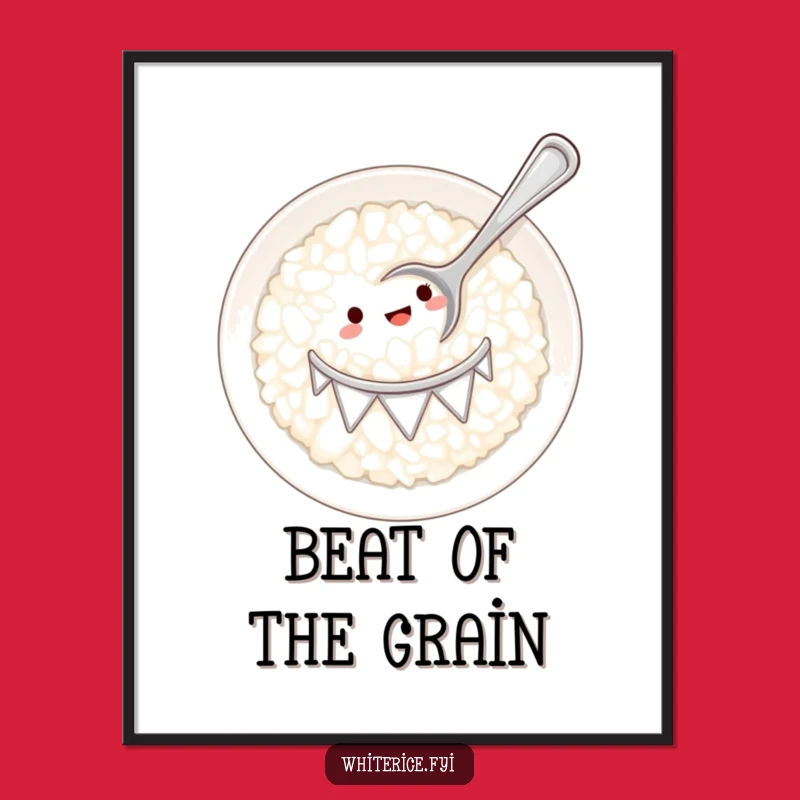 Funny Drumming Rice Digital Art: Instant Beat for Your Walls!