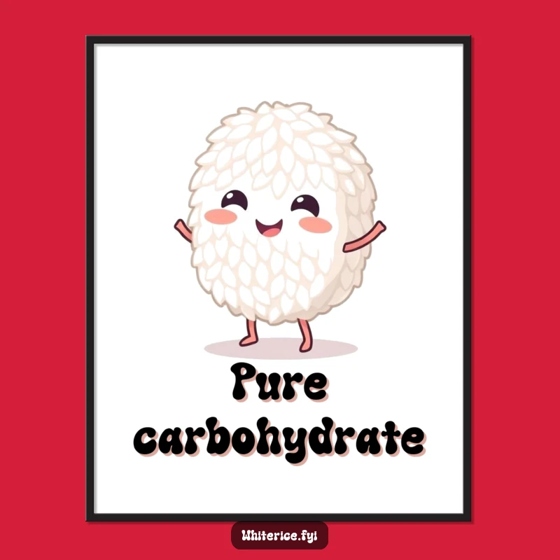 Funny Dancing Rice Digital Art: Instant Humor for Your Walls!