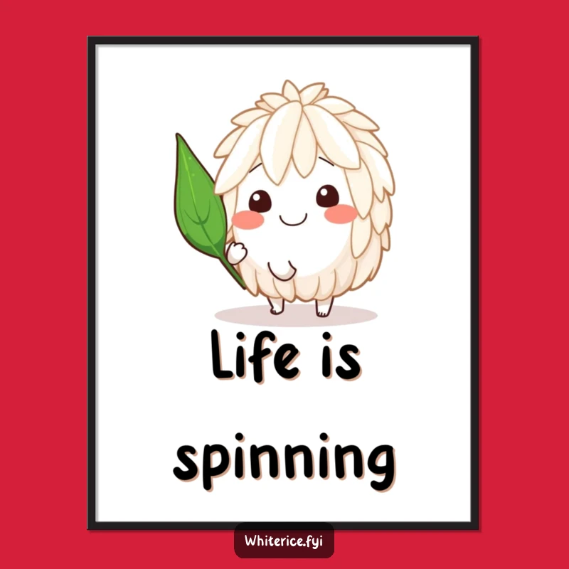 Funny Spinning Rice Digital Art - Instant Joyful Decor!