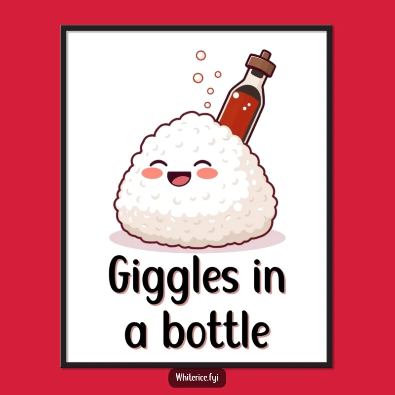 Funny Spraying Rice Digital Art: Instant Giggling Glob Decor for Your Walls