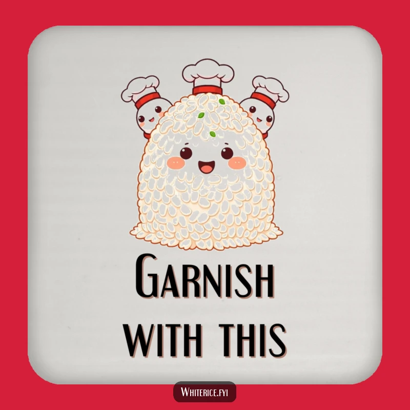 Funny Chef Rice Coaster: Culinary Decor, Proud Characters, Gift Set!