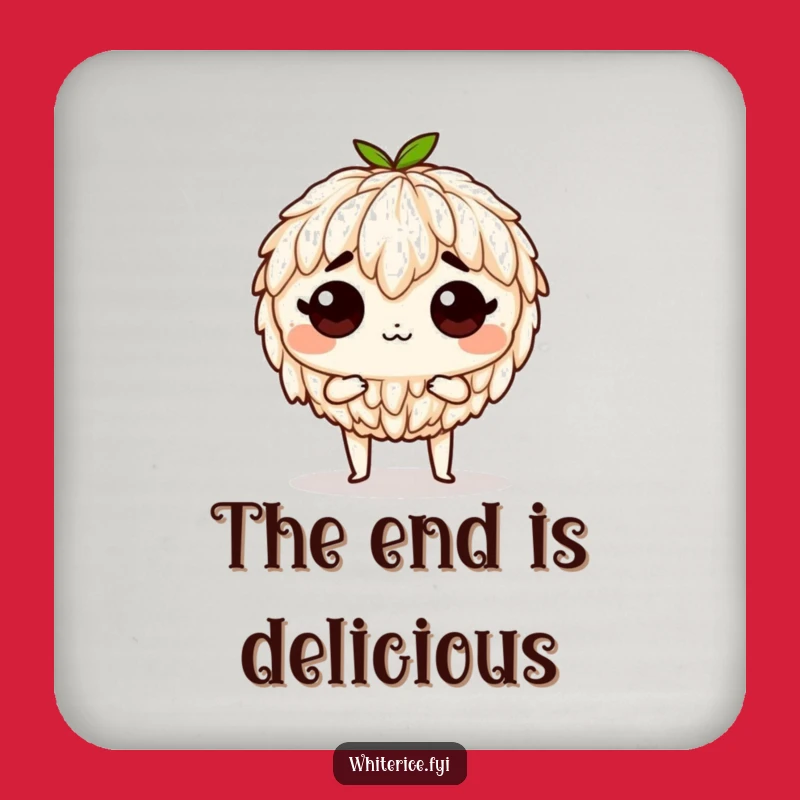 Funny Determined Rice Coaster - Protect Surfaces with Bold Humor