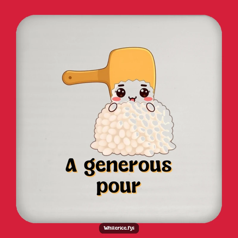 Funny Rice Paddle Coaster Set: Determined Character, Protect Surfaces with Funny Gifts