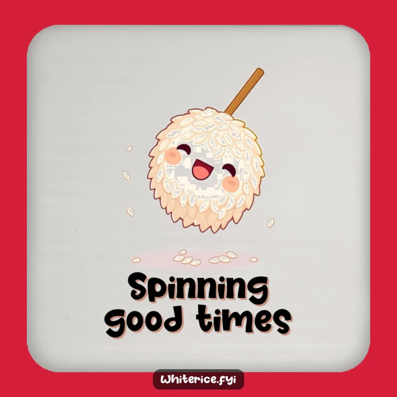 Funny Playful Rice Coaster Set - Protecting Surfaces with Whimsical Charm