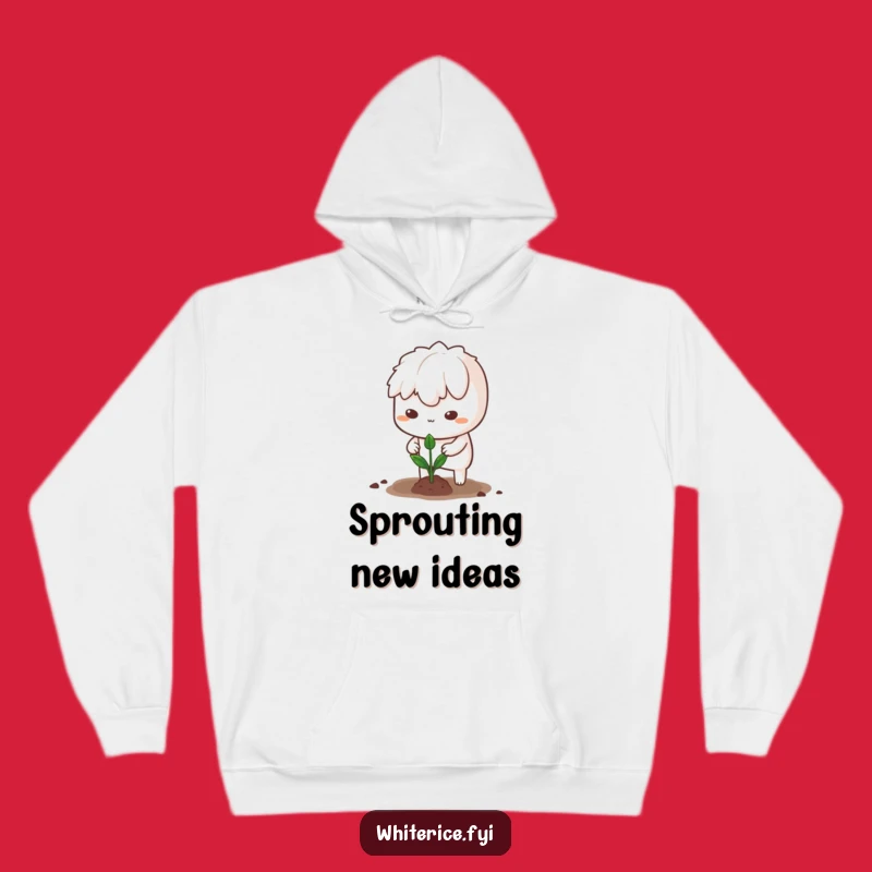 Cozy Funny Determined Rice Hoodie: Stay Warm with Humorous Grit