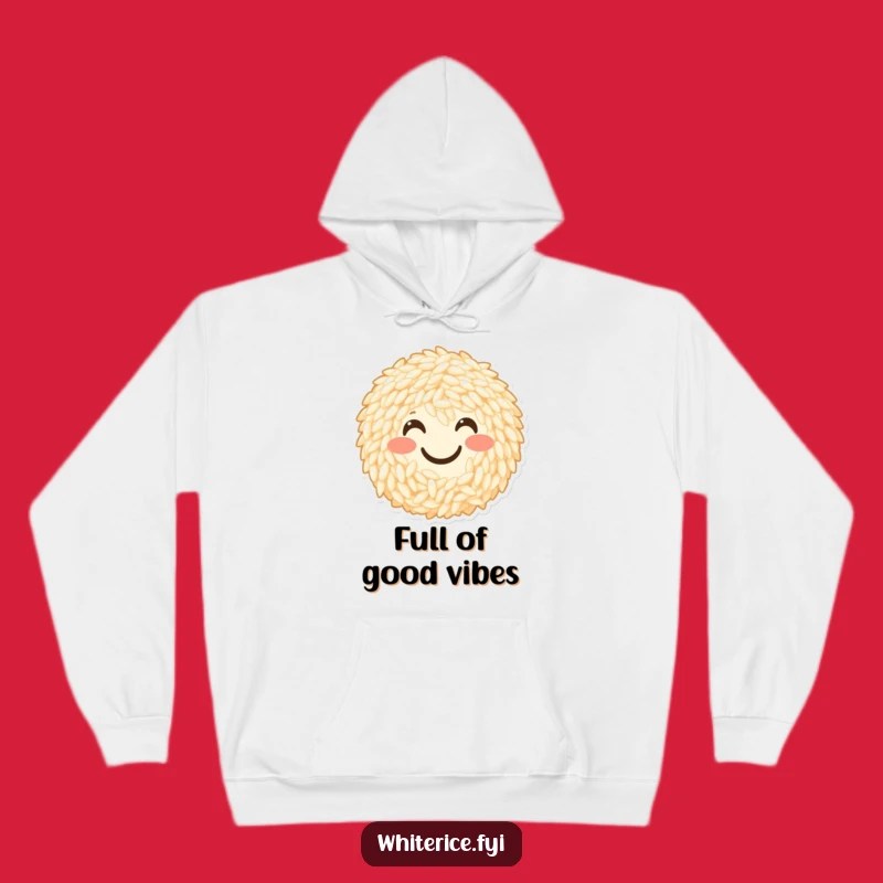 Funny Smiley Rice Hoodie: Cozy Up with This Cheerful Glob of Happiness