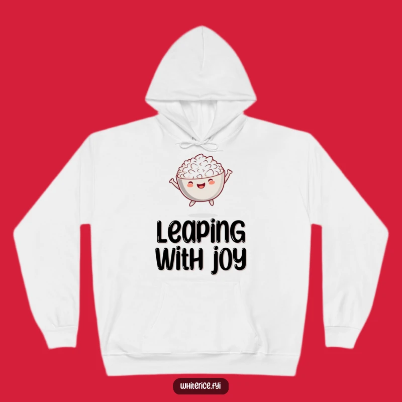Funny Jumping Rice Hoodie - Cozy Playful Food Apparel Gift
