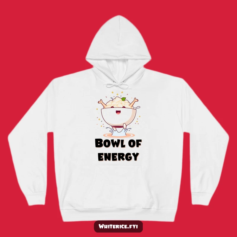 Funny Kawaii Rice Bowl Hoodie: Cozy & Hilarious Comfort Wear Gift