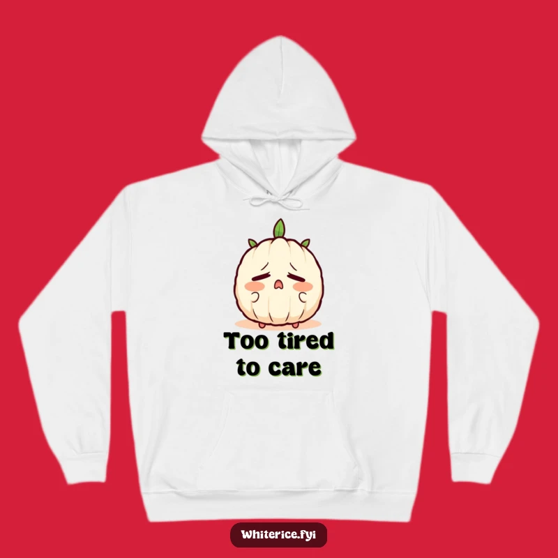 Funny Sleepy Rice Hoodie: Cozy Yawning Character Sweatshirt, Perfect Gift!