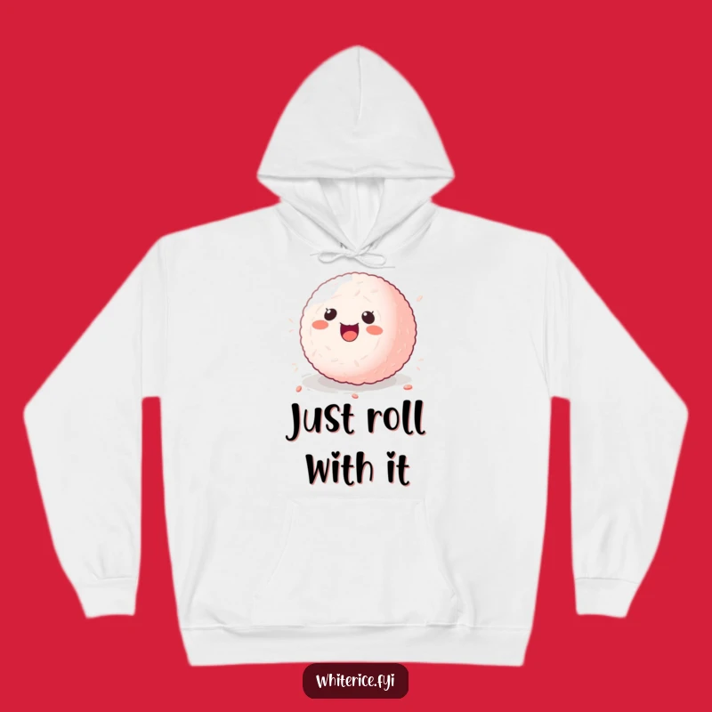Funny Sticky Rice Ball Hoodie: Cozy Kawaii Comfort, Perfect Warm Gift