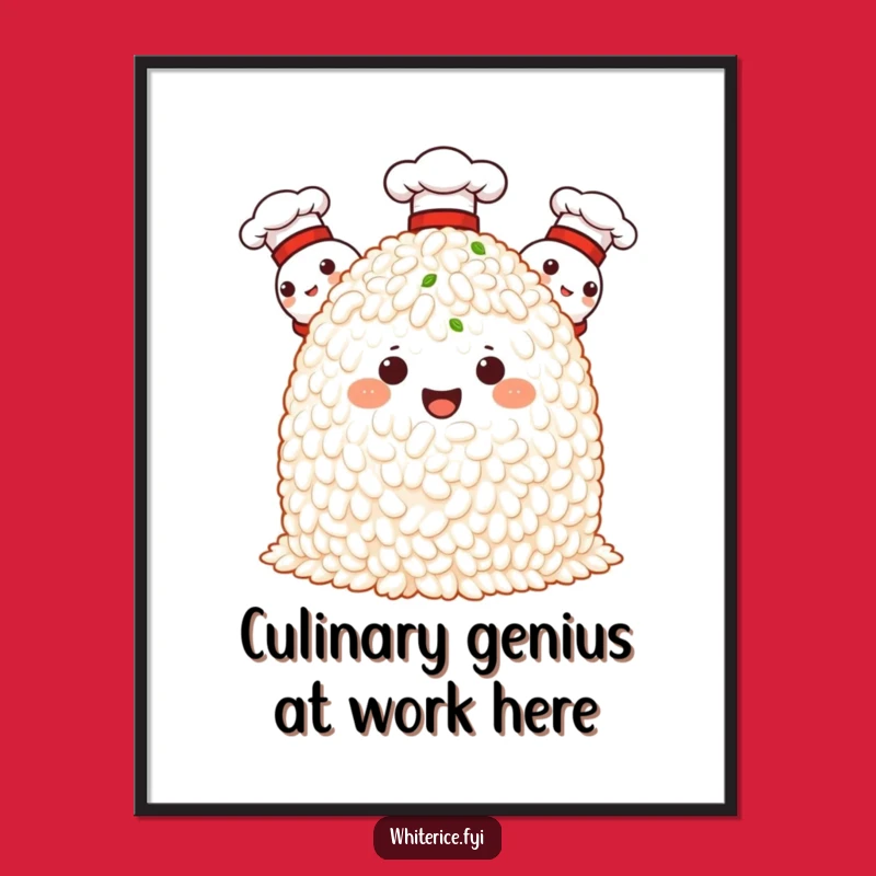 Free Printable Wall Art: Proud Chef Rice for Humorous Kitchen Decor