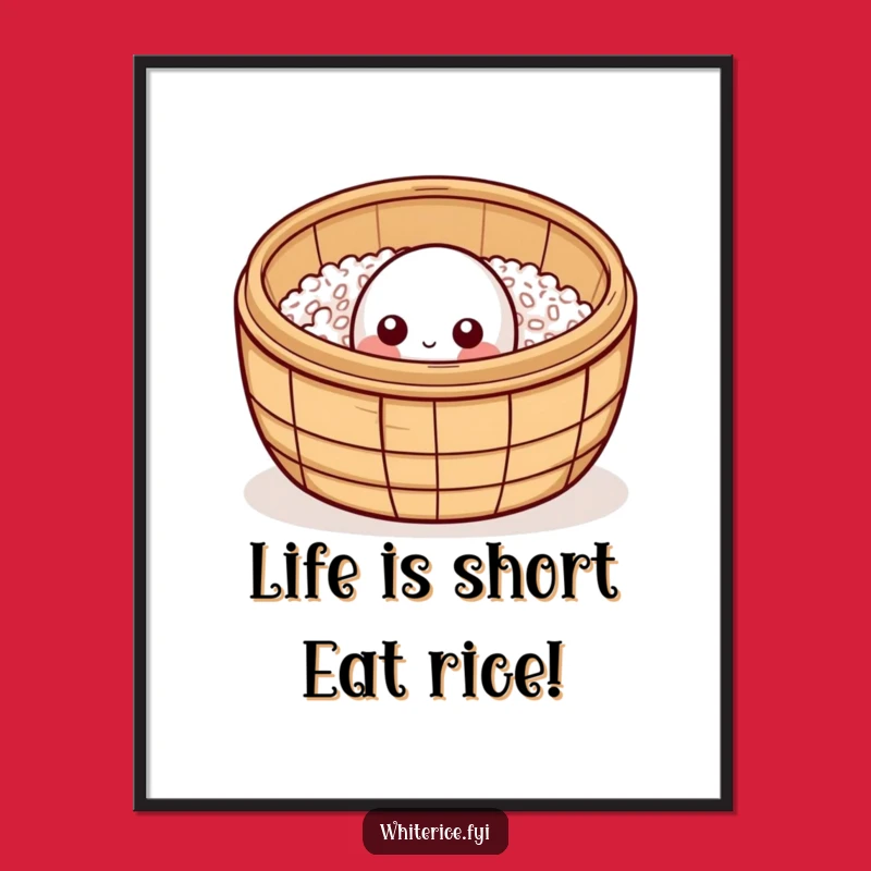 Free Printable Wall Art: Curious Rice Steamer, Funny Downloadable Home Decor