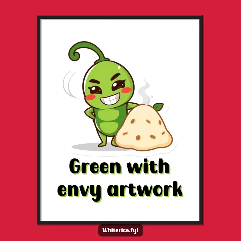 Free Printable Wall Art: Proud Pea Posing, Hilarious Downloadable Decor!